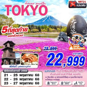 ทัวร์ไฟไหม้ TOKYO พิ้งค์มอส สวยจับใจ (FREEDAY บินเช้า) 5D3N