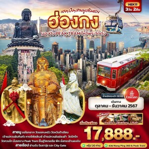 ทัวร์ฮ่องกง 3 วัน 2 คืน นองปิง สายมูเสริมดวง PEAK TRAM ไหว้พระวัดดัง