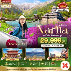 BT-NRT08_XJ-1 ทัวร์ญี่ปุ่น นาริตะ คามิโคจิ พิ้งค์มอส ฟูจิ 5 วัน 3 คืน