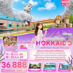 JXJ293 ญี่ปุ่น 6 วัน 4 คืน Lavender Paradise HOKKAIDO SAPPORO OTARU FURANO