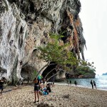 ท้าทายด้วยคอร์สปีนผาหินปูนที่งดงามรอบๆหาดไร่เลย์ที่ King Climbersเส้นทางให้เลือกหลายเส้นทางพร้อมคำแนะนำแบบครบครัน 1 ท่าน