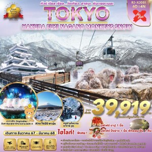 TOKYO HAKUBA FUJI NAGANO  MONKEY SNOW 6D4N