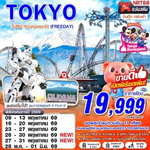 NRT88 ญี่ปุ่น 5วัน 3คืน โตเกียว Fujiyama Tower ฟรีเดย์