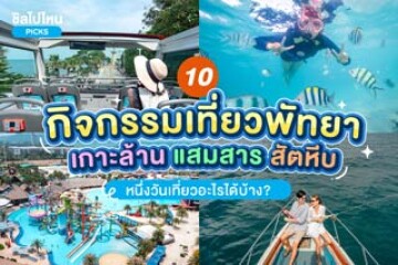 10 กิจกรรมเที่ยวพัทยา เกาะล้าน แสมสาร สัตหีบ หนึ่งวันเที่ยวอะไรได้บ้าง?