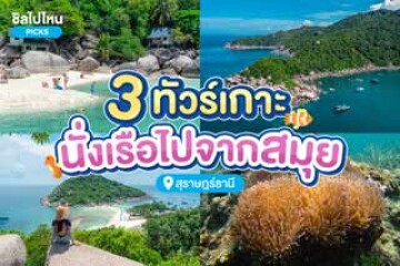 3 ทัวร์เกาะ ที่นั่งเรือไปจากเกาะสมุย