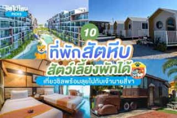 10 ที่พักสัตหีบ สัตว์เลี้ยงพักได้ เที่ยวชิลพร้อมลุยไปกับเจ้านายสี่ขา