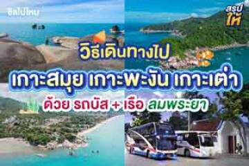 [INFO] วิธีเดินทางไปเกาะสมุย เกาะพะงัน เกาะเต่า วางแผนยังไง