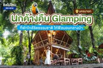 นกค้างคืน Glamping ที่พักนครนายก ใกล้ชิดธรรมชาติ ให้ฟีลนอนกลางป่า