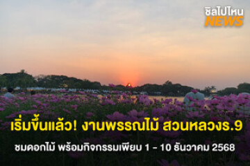 กรุงเทพฯ เตรียมจัดงาน ! “พรรณไม้งาม อร่ามสวนหลวง ร.9 ปี 2568” เปิดพื้นที่ดอกไม้เมืองหนาวบานสะพรั่ง ตั้งแต่วันนี้–10 ธ.ค. นี้