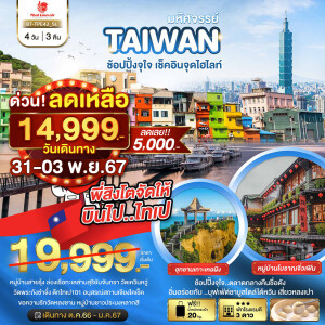 มหัศจรรย์ TAIWAN 4 วัน 3 คืน