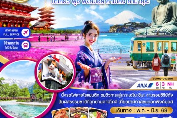 ZGHND-2625NH ญี่ปุ่น โตเกียว ฟูจิ พิงค์มอส คามิโคจิ คามาคุระ  6 วัน 3 คืน