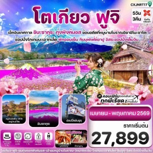 CXJNRT17 ญี่ปุ่น โตเกียว ฟูจิ ชิบะซากุระ 5 วัน 3 คืน