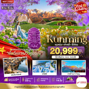 BT-KMG27_KY คุนหมิง ต้าหลี่ ลี่เจียง สวนดอกไม้แห่งยูนนาน 6 วัน 5 คืน