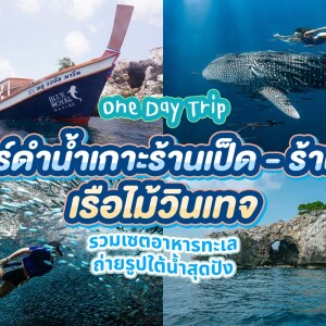 เรือไม้หัวโทง One Day Trip ดำน้ำตื้น เกาะร้านเป็ด - ร้านไก่ ชุมพร รวมเซตอาหารทะเล ถ่ายรูปใต้น้ำสุดปัง