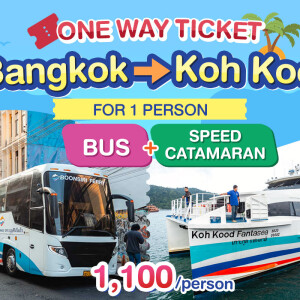 Speed Catamaran & Bus from Bangkok to Koh Kood