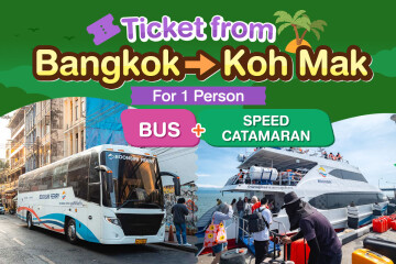 [From Bangkok] Bus + Catamaran : One way ticket from Bangkok to Koh Mak,