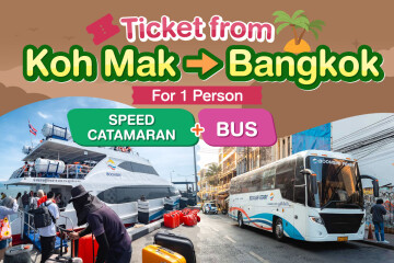 [From Koh Mak] Bus + Catamaran : One way ticket from Koh Mak to Bangkok