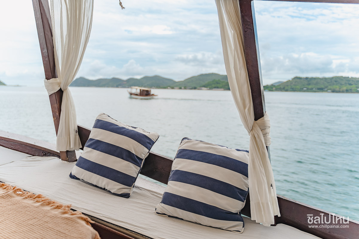 ล่องเรือไม้สุดหรู Calypsea เที่ยวเกาะยอ ดำน้ำ + พายเรือซับบอร์ด + ตกปลา ตกหมึก + เซตอาหาร, สัตหีบ ชลบุรี