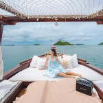 ล่องเรือไม้สุดหรู Calypsea เที่ยวเกาะยอ ดำน้ำ + พายเรือซับบอร์ด + ตกปลา ตกหมึก + เซตอาหาร, สัตหีบ ชลบุรี