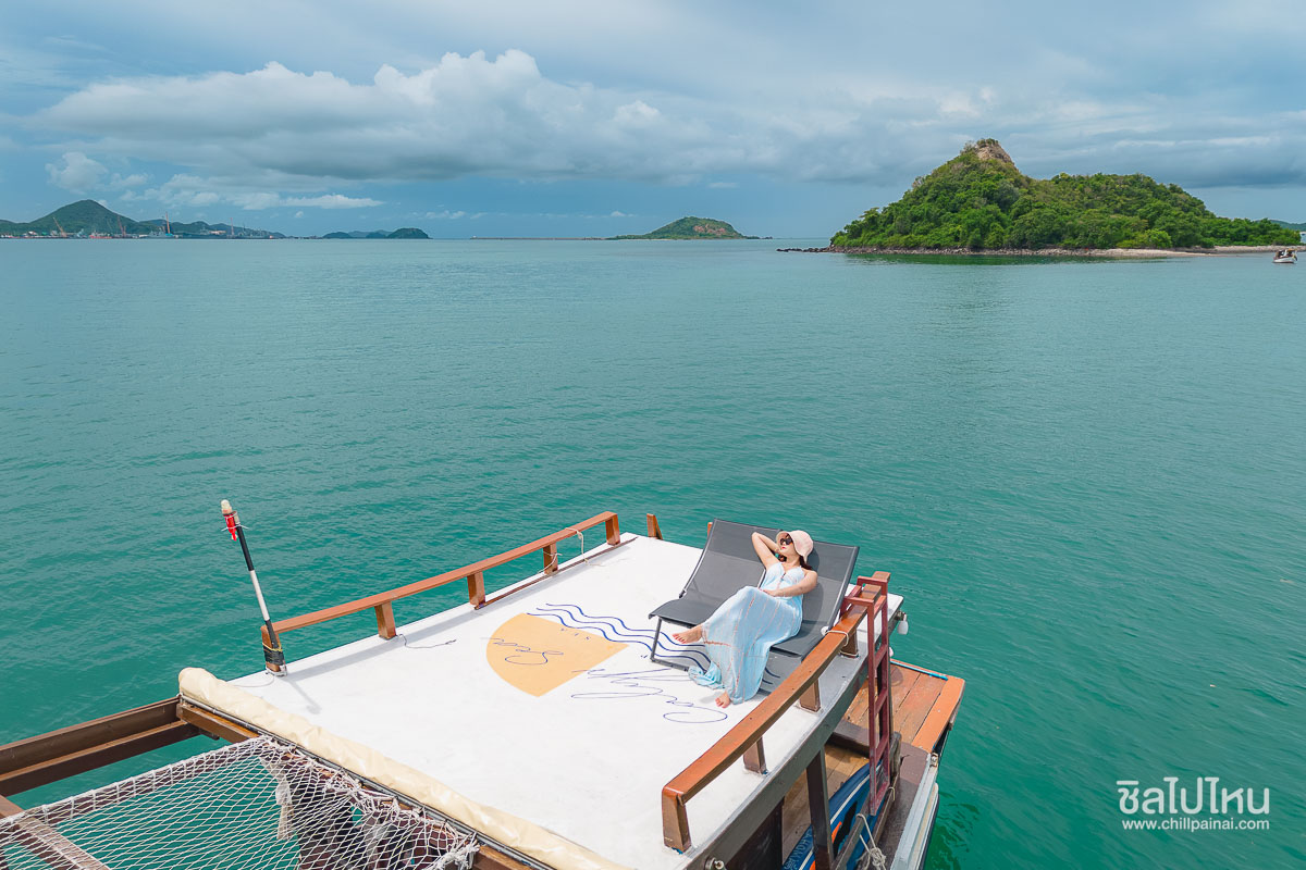 ล่องเรือไม้สุดหรู Calypsea เที่ยวเกาะยอ ดำน้ำ + พายเรือซับบอร์ด + ตกปลา ตกหมึก + เซตอาหาร, สัตหีบ ชลบุรี
