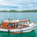 ล่องเรือไม้สุดหรู Calypsea เที่ยวเกาะยอ ดำน้ำ + พายเรือซับบอร์ด + ตกปลา ตกหมึก + เซตอาหาร, สัตหีบ ชลบุรี