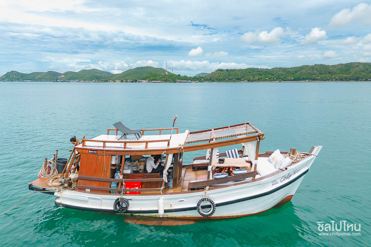 ล่องเรือไม้สุดหรู Calypsea เที่ยวเกาะยอ ดำน้ำ + พายเรือซับบอร์ด + ตกปลา ตกหมึก + เซตอาหาร, สัตหีบ ชลบุรี