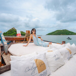 ล่องเรือไม้สุดหรู Richho เที่ยวเกาะยอ ดำน้ำ + พายเรือซับบอร์ด + ตกปลา ตกหมึก + เซตอาหาร + ชุดอาหารทะเล, สัตหีบ ชลบุรี