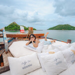 ล่องเรือไม้สุดหรู Richho เที่ยวเกาะยอ ดำน้ำ + พายเรือซับบอร์ด + ตกปลา ตกหมึก + เซตอาหาร + ชุดอาหารทะเล, สัตหีบ ชลบุรี