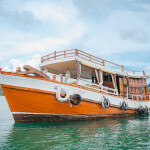 ล่องเรือไม้สุดหรู Richho เที่ยวเกาะยอ ดำน้ำ + พายเรือซับบอร์ด + ตกปลา ตกหมึก + เซตอาหาร + ชุดอาหารทะเล, สัตหีบ ชลบุรี