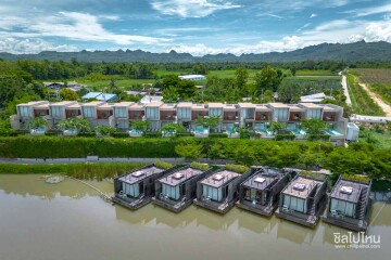 The Xcape River Kwai (ดิ เอ๊กซ์สเคป ริเวอร์แคว) ห้อง Luxe Cabin 2 ท่าน กาญจนบุรี