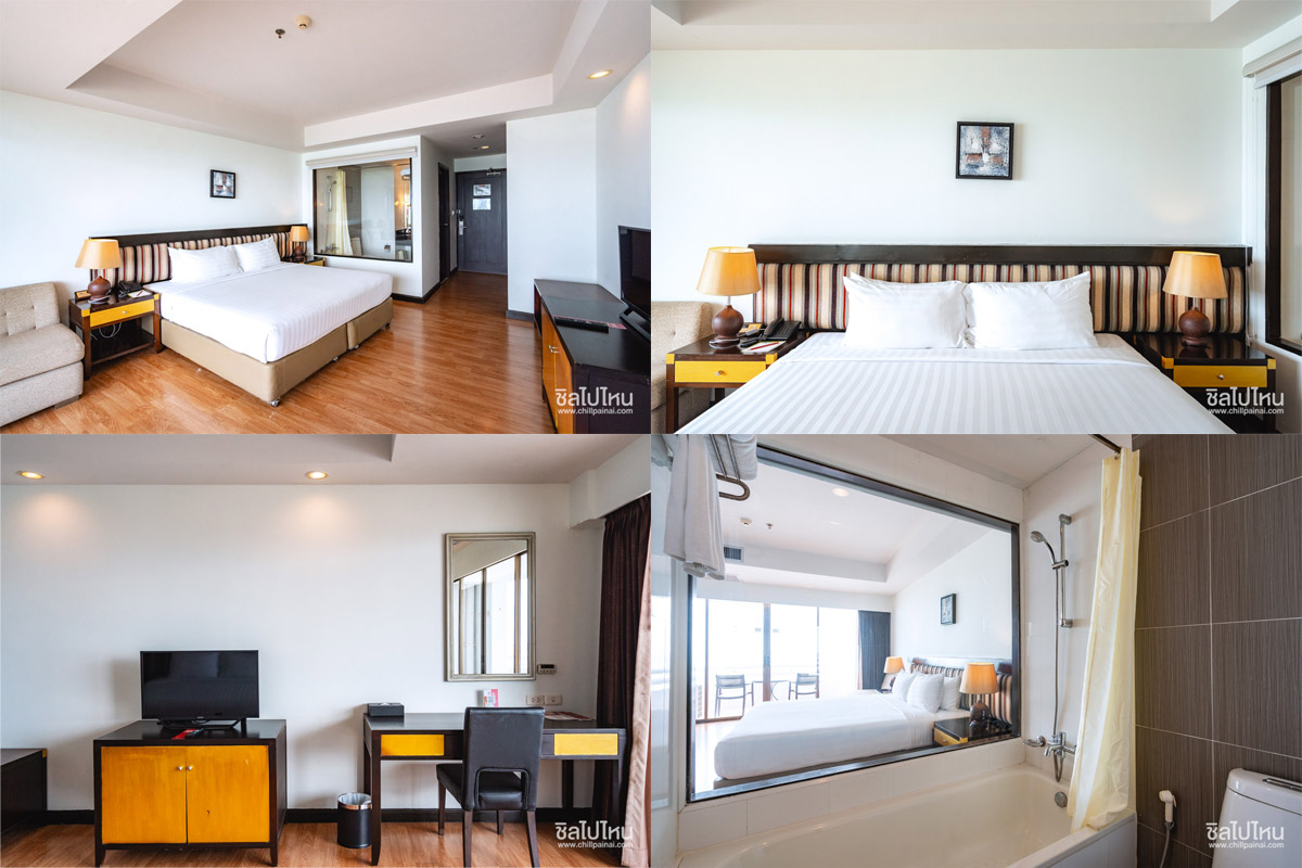 D Varee Jomtien Beach Pattaya (ดีวารี จอมเทียน บีช พัทยา) ห้อง Deluxe Oceanview 2 ท่าน, พัทยา