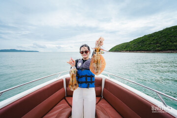 One Day Trip ดำน้ำดูปะการัง + ตกหมึก + ตกปลา : อ่าวบางเสร่ เกราะครามน้อย เกราะครามใหญ่ ชลบุรี