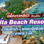 แพ็คเกจหลีเป๊ะ 3 วัน 2 คืน พักที่ Sita Beach Resort + ทริปดำน้ำ + รถและเรือรับส่ง + อาหาร 3 มื้อ , 2 ท่าน