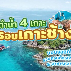 One Day Trip เกาะช้าง (จอยทริป) : ทัวร์ดำน้ำ 4 เกาะ เกาะยักษ์เล็ก เกาะยักษ์ใหญ่ เกาะรัง เกาะมะปริง +อาหารกลางวัน+รถรับ-ส่ง
