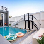 พูลวิลล่าพัทยา : Mavia Fun Pool Villa สำหรับ 10 ท่าน