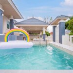 พูลวิลล่าพัทยา : Ocean Fun Pool Villa สำหรับ 10 ท่าน