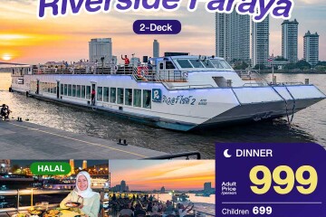 Riverside Faraya Cruise (Halal) in Bangkok [Asiatique Pier]