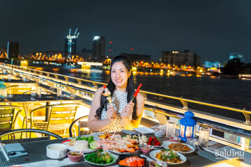 New Year Party COUNTDOWN 2027 · Riverside Kinlen Dinner Cruise Ticket · Riverside Bangkok
