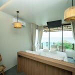 Sangthian Beach Resort Koh Samed (แสงเทียนบีชรีสอร์ท เกาะเสม็ด) ห้อง Cozy Ocean Front 2 ท่าน, เกาะเสม็ด