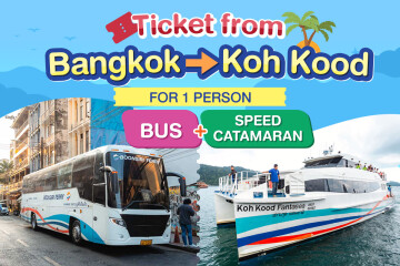 [From Bangkok] Bus + Ferry : One way ticket from Bangkok to Koh Kood, for 1 person