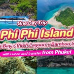 [From Phuket] Speed Boat : One Day Trip Phi Phi Island + Maya Bay + Pileh Lagoon + Bamboo Island with 2 meals and transfer
