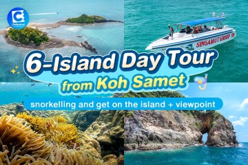 Sinsamut Group tour visit 6 islands, with boat transfer service to and from the accommodation as specified. Koh Samet