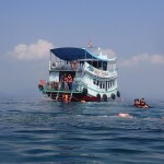 Koh Talu snorkeling/diving (join group) by a 2-story wooden boat, 4-hour trip, Bang Saphan Noi, Prachuap Khiri Khan Province, Thailand