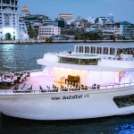 Valentine's : The Luxury White 2 (ขึ้นท่าเรือเอเชียทีค) : บุฟเฟ่ต์ดินเนอร์บนเรือหรูล่องแม่น้ำเจ้าพระยา