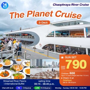 The Planet Cruise Sunset in Bangkok [Asiatique]