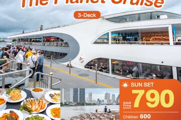The Planet Cruise Sunset in Bangkok [Asiatique]