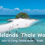 [From Krabi] Long-tail Boat : One Day Trip 4 Islands Talay Weak + Transfer