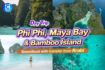 [From Krabi] Speedboat : Phi Phi, Maya Bay & Bamboo Island Day Tour with transfer