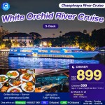 White Orchid Dinner Cruise in Bangkok [Asiatique]