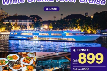 White Orchid Dinner Cruise in Bangkok [ICONSIAM Pier]
